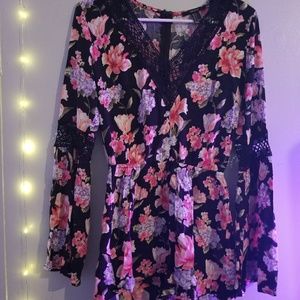 Forever21 Floral Lace Romper